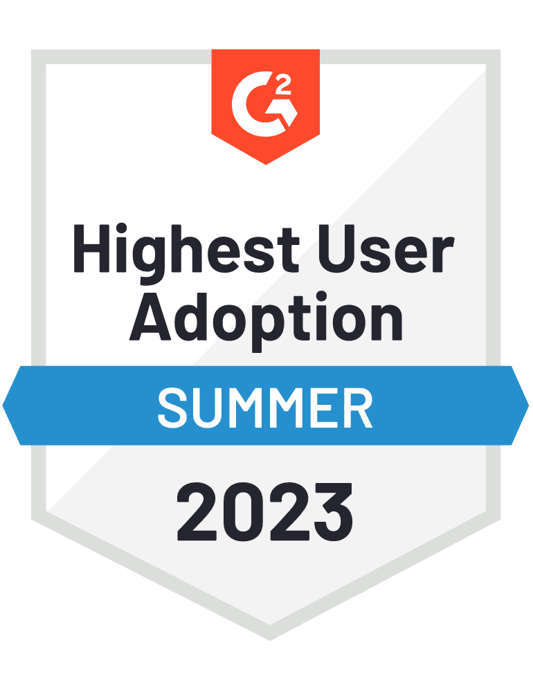 Highest User Adoption - G2
