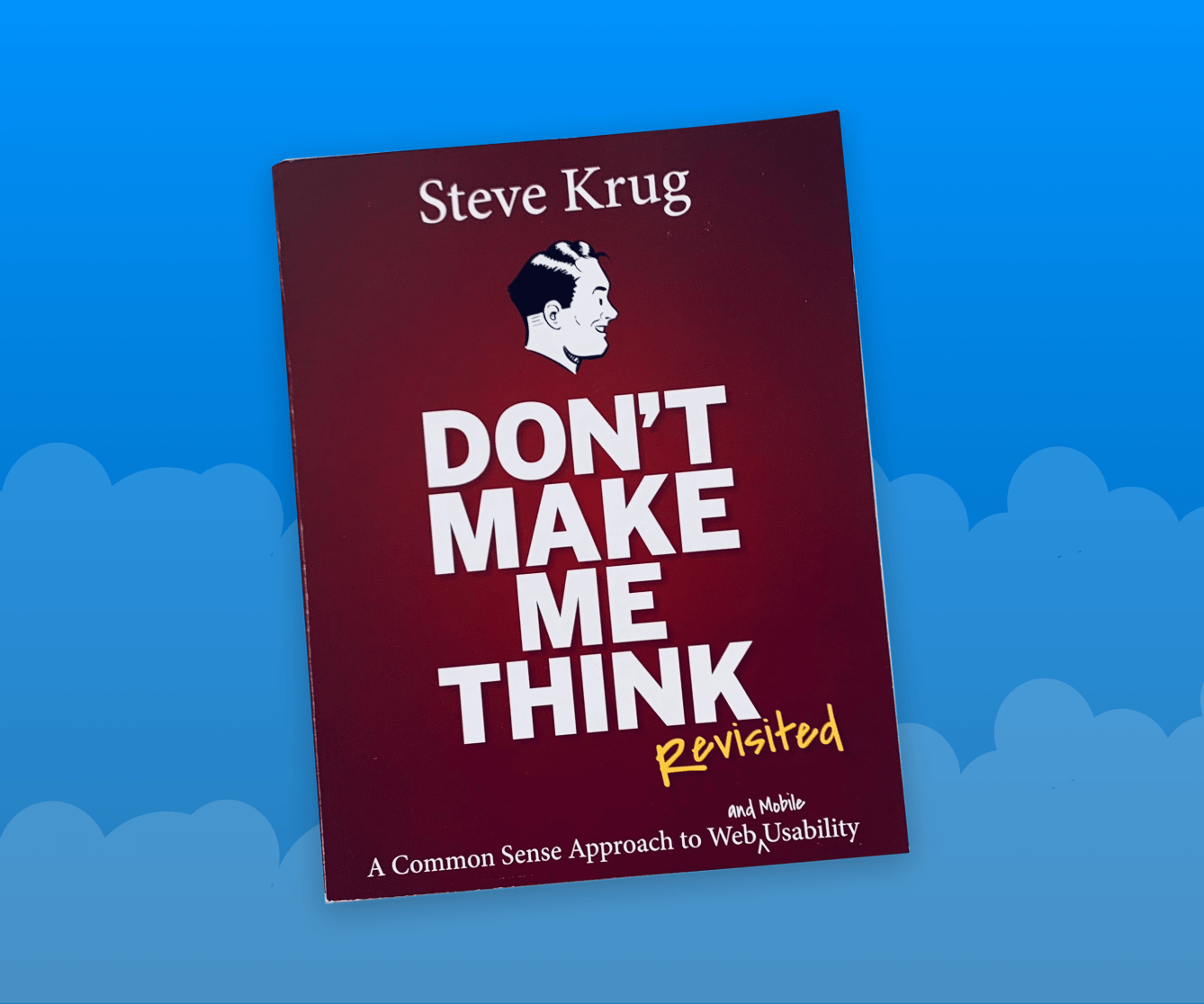 The front cover of the "revisited" edition of the book. The tagline along the bottom reads "A common sense approach to web and mobile usability."