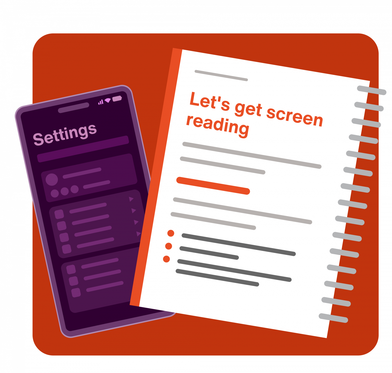 Mobile Screenreader Field guide for mobile screen readers - Silktide