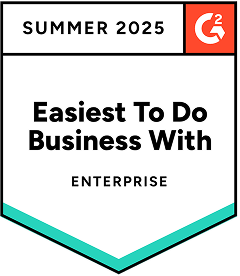g2 badge easiest to do business with 2025