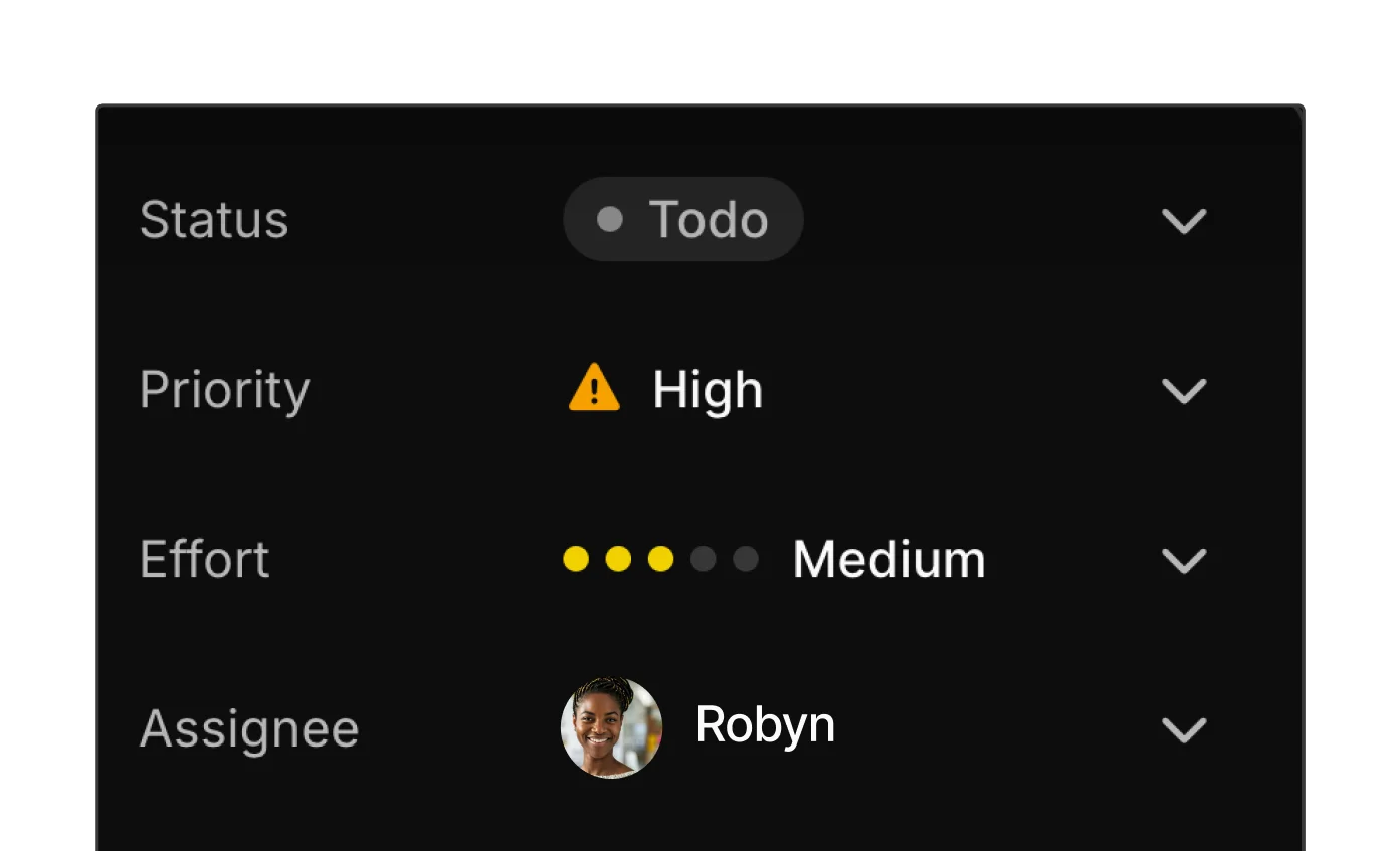 Silktide task details: status To do, priority High, effort Medium, assignee Robyn